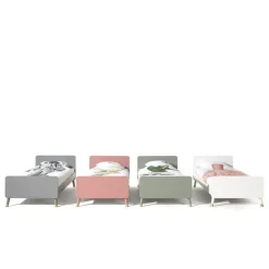 Kinderbedden-Vipack Bed Billy 90x200 - grijs