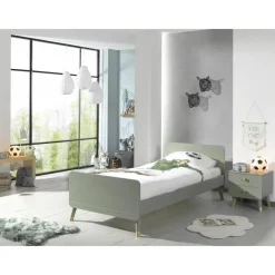 Vipack Bed Billy 90x200 - olijfgroen