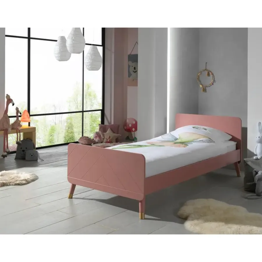 Kinderbedden-Vipack Bed Billy 90x200 - roze