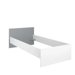 Kinderbedden-Leen Bakker Bed Bobby - wit - 90x200 cm