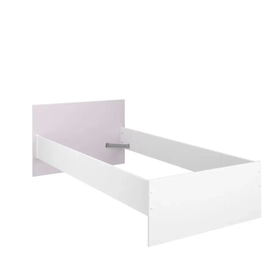 Kinderbedden-Leen Bakker Bed Bobby - wit - 90x200 cm