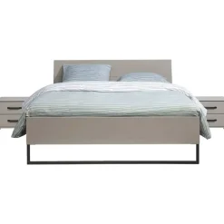 2-Persoons Bedden|Twijfelaars-Leen Bakker Bed Dex - greige - 140x200 cm