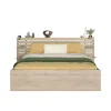 2-Persoons Bedden-Leen Bakker Bed Evi - eikenkleur - 180x200 cm