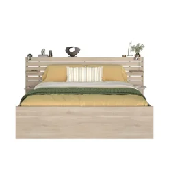 2-Persoons Bedden-Leen Bakker Bed Evi - eikenkleur - 180x200 cm
