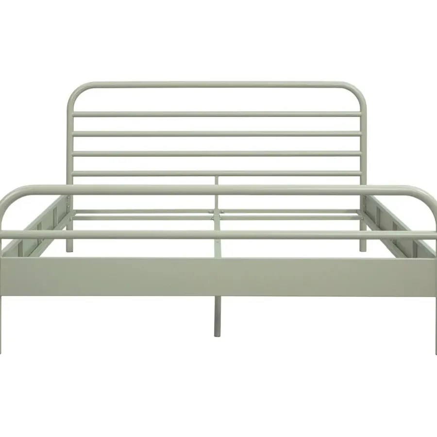 Leen Bakker Bed Jada metaal - groen - 140x200 cm