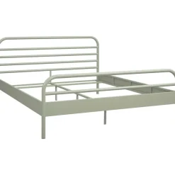 2-Persoons Bedden-Leen Bakker Bed Jada metaal - groen - 160x200 cm