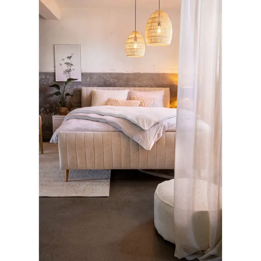 Leen Bakker Bed Lieke - ecru - 160x200 cm