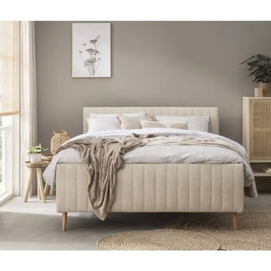 Leen Bakker Bed Lieke - ecru - 160x200 cm