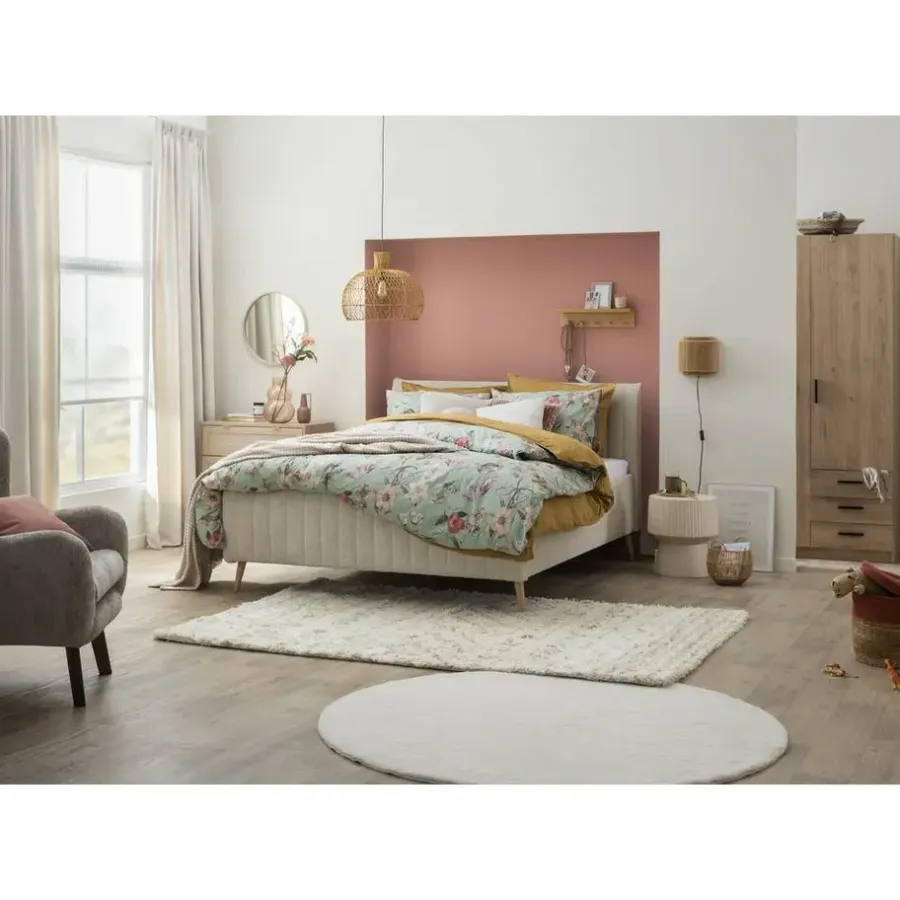 Leen Bakker Bed Lieke - ecru - 160x200 cm
