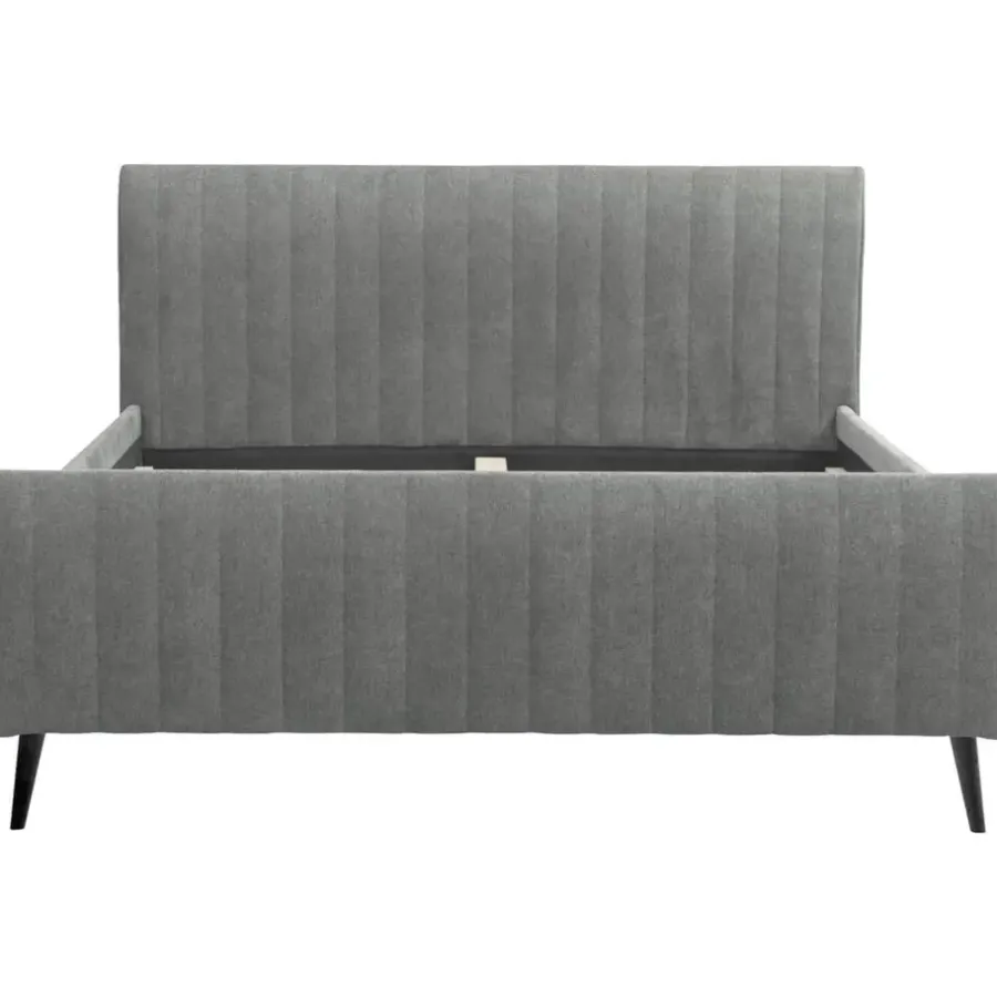 Leen Bakker Bed Lieke - grijs/groen - 180x200 cm
