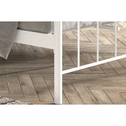 2-Persoons Bedden-Rousseau Bed Liza 140x200 met lattenbodem - wit