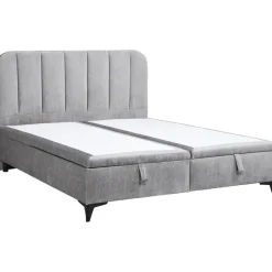 2-Persoons Bedden|Twijfelaars-Leen Bakker Bed Lizz met opbergruimte - grijs - 140x200 cm