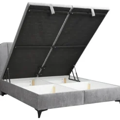Leen Bakker Bed Lizz met opbergruimte - grijs - 160x200 cm