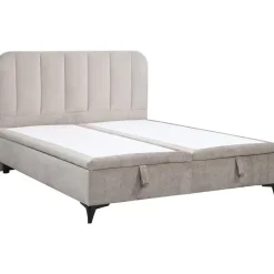 2-Persoons Bedden-Leen Bakker Bed Lizz met opbergruimte - greige - 180x200 cm