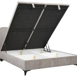 2-Persoons Bedden-Leen Bakker Bed Lizz met opbergruimte - greige - 180x200 cm