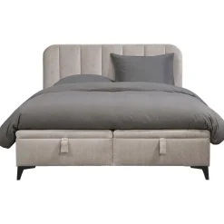 2-Persoons Bedden|Twijfelaars-Leen Bakker Bed Lizz met opbergruimte - greige - 140x200 cm