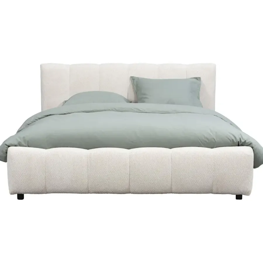 2-Persoons Bedden|Twijfelaars-Leen Bakker Bed Maudy - ecru - 140x200 cm
