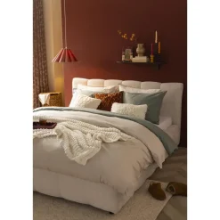 2-Persoons Bedden|Twijfelaars-Leen Bakker Bed Maudy - ecru - 140x200 cm