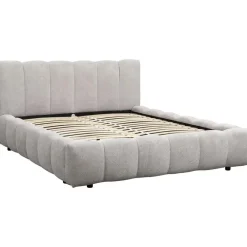 Leen Bakker Bed Maudy - lichtgrijs - 140x200 cm