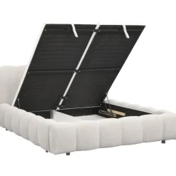 2-Persoons Bedden-Leen Bakker Bed Maudy met opbergruimte - ecru - 180x200 cm