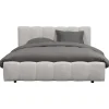 2-Persoons Bedden-Leen Bakker Bed Maudy met opbergruimte - lichtgrijs - 180x200 cm