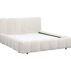 2-Persoons Bedden-Leen Bakker Bed Maudy met opbergruimte - ecru - 160x200 cm