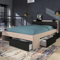 Parisot Bed Most 160x200cm - eik/zwart