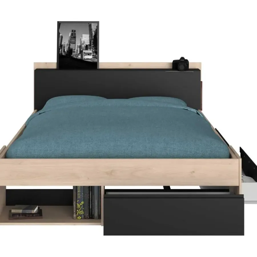 Parisot Bed Most 160x200cm - eik/zwart