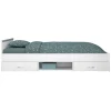 Leen Bakker Bed Natan incl. lades - wit - 90x200 cm