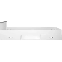 Leen Bakker Bed Natan incl. lades - wit - 90x200 cm
