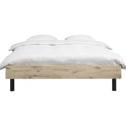2-Persoons Bedden-Leen Bakker Bed Nova - eikenkleur - 180x200 cm