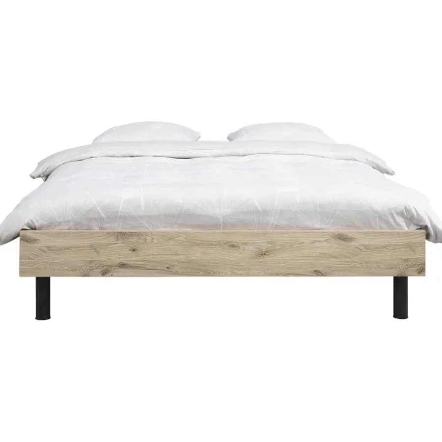 2-Persoons Bedden-Leen Bakker Bed Nova - eikenkleur - 180x200 cm