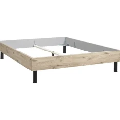2-Persoons Bedden-Leen Bakker Bed Nova - eikenkleur - 180x200 cm