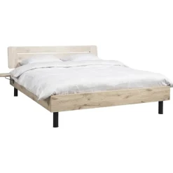 2-Persoons Bedden-Leen Bakker Bed Nova - eikenkleur - 180x200 cm