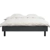 2-Persoons Bedden-Leen Bakker Bed Nova - grafietkleur - 160x200 cm