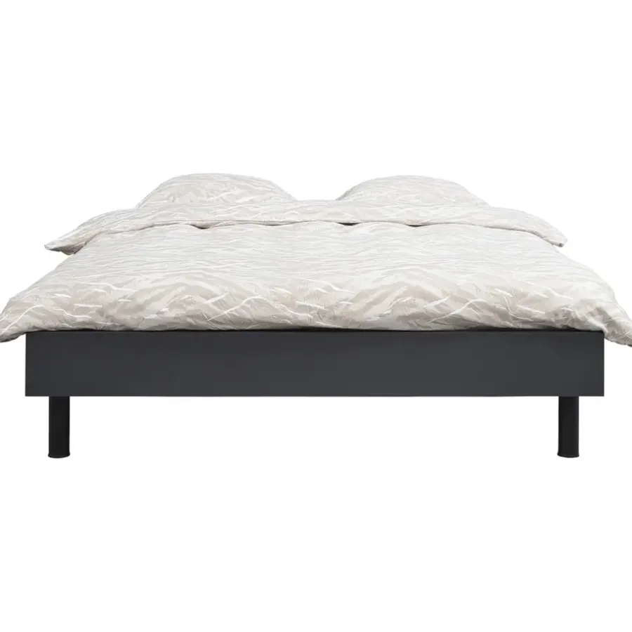 2-Persoons Bedden-Leen Bakker Bed Nova - grafietkleur - 160x200 cm
