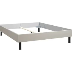 2-Persoons Bedden-Leen Bakker Bed Nova - kiezelkleur - 160x200 cm