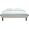 Leen Bakker Bed Nova - kiezelkleur - 140x200 cm