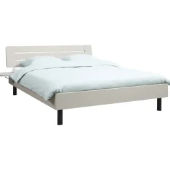 Leen Bakker Bed Nova - kiezelkleur - 140x200 cm