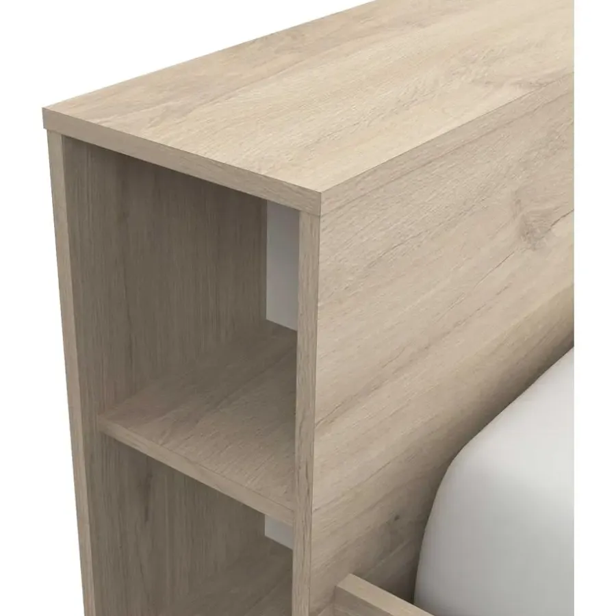 2-Persoons Bedden-CBA Bed Polly 160 x 200 cm-Kronberg eik