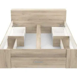 2-Persoons Bedden-CBA Bed Polly 160 x 200 cm-Kronberg eik