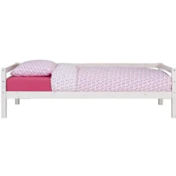 1-Persoons Bedden-Leen Bakker Bed Ties - whitewash - 90x200 cm