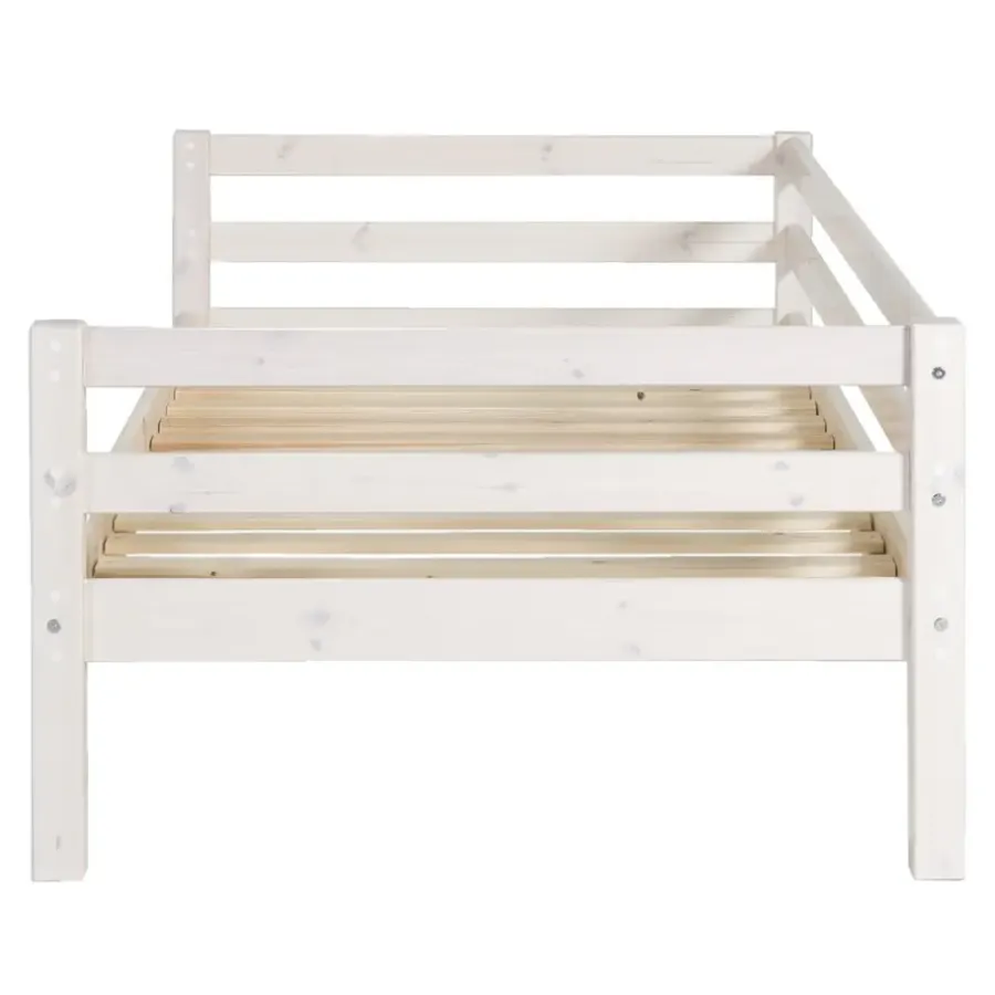 1-Persoons Bedden-Leen Bakker Bed Ties - whitewash - 90x200 cm