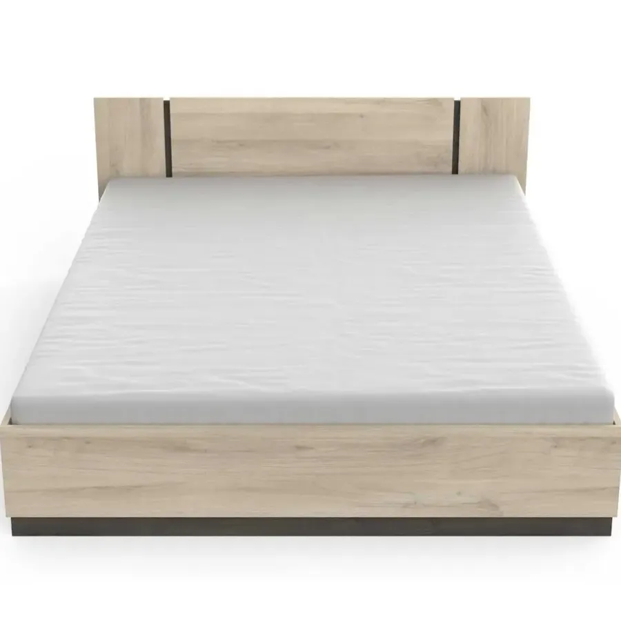 CBA Bed Waylon 160 x 200 cm-Kronberg eik/Waterford eik