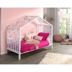 Kinderbedden-Vipack Bedhuisje Dallas 2 90x200 - wit