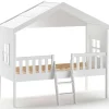 Vipack Bedhuisje Senna met ladder 90x200 cm - wit