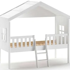 Vipack Bedhuisje Senna met ladder 90x200 cm - wit