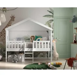 Vipack Bedhuisje Senna met ladder 90x200 cm - wit