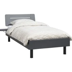 Leen Bakker Bedplankje Nova - grafietkleur - 2 stuks