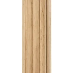 Staande Lampen-Leen Bakker BELESSA - Staande lamp - Lichtbeige - Linnen/Rubberhout